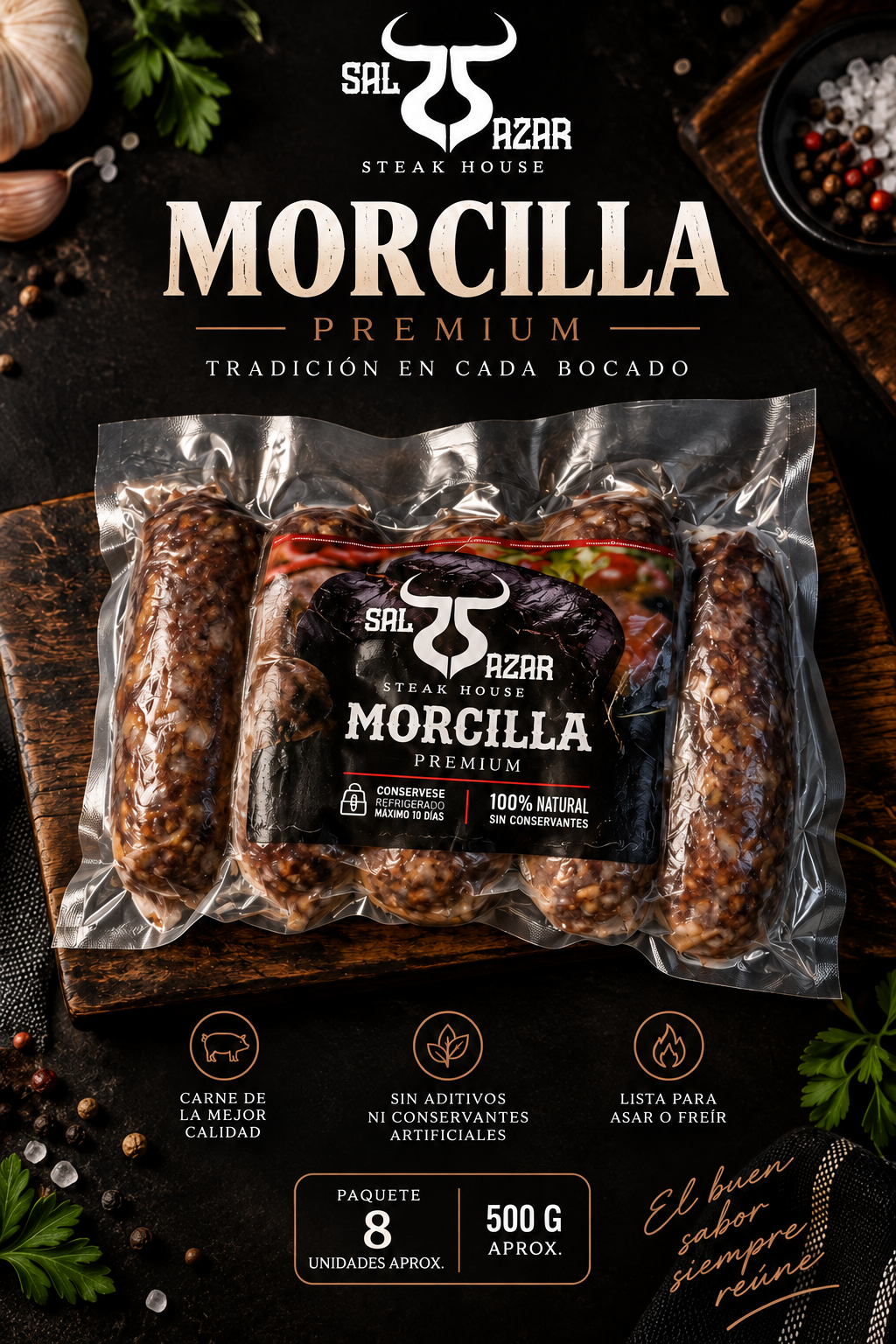 Presentación promocional de Morcilla SAL-AZAR